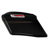 HR3 Black Quartz CVO Stretched Saddlebags For 14-23 Harley Touring